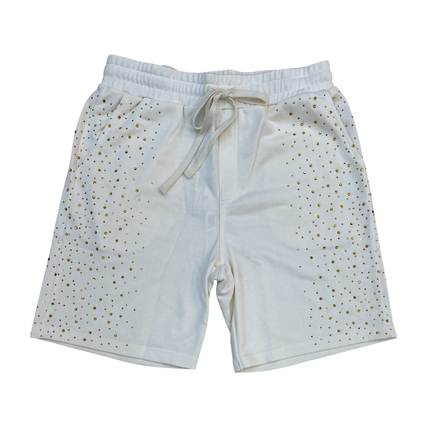 610-11965 - Rhinestone Galaxy French Terry Fleece Shorts