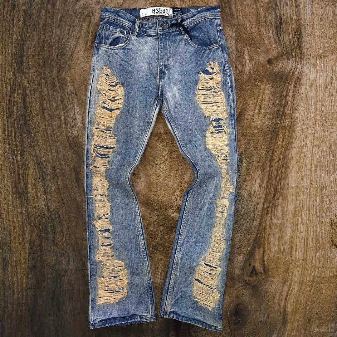 632671 - R3bel Distressed Stacked Denim - Just Casual