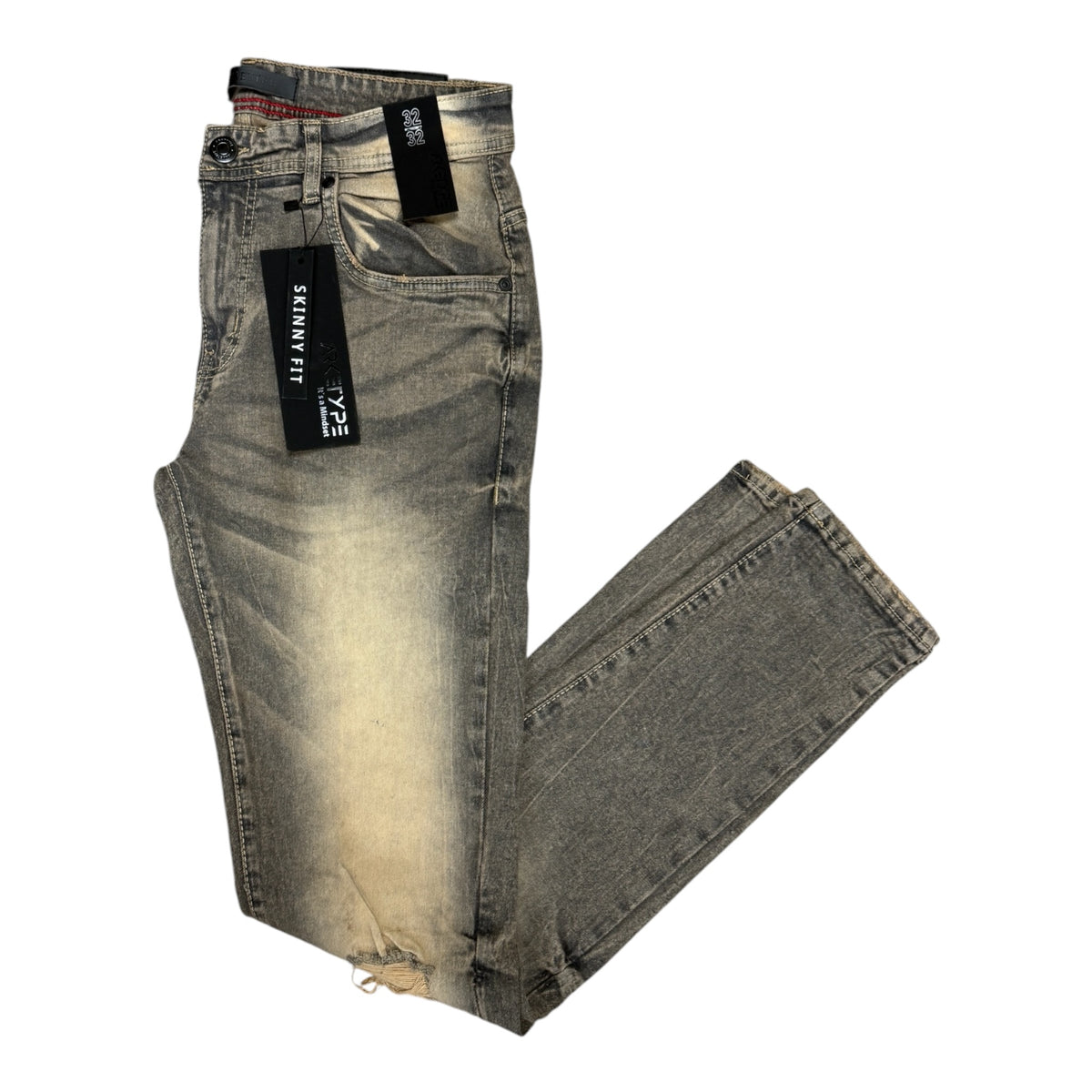 WH-P567 - Jersey Ripped Skinny-Fit Stretch Jeans