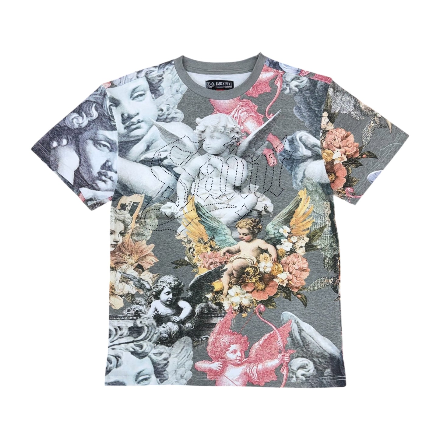 FB1601 - Saint with Rhinestone Graphic T-Shirt
