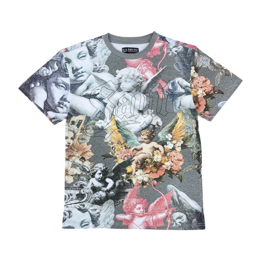 FB1601 - Saint with Rhinestone Graphic T-Shirt