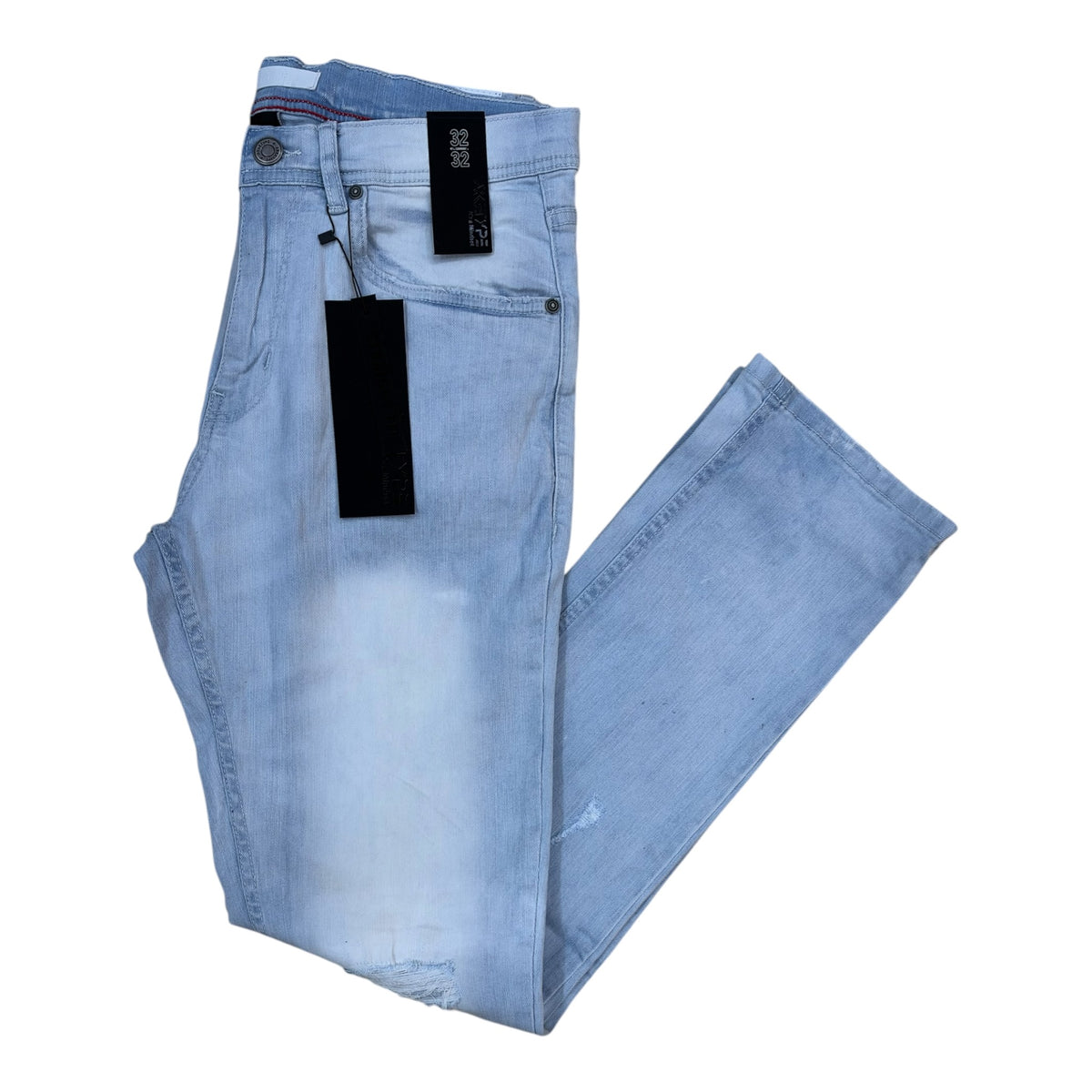 WH-P629 - Dallas Ripped Straight Fit Stretch Jeans