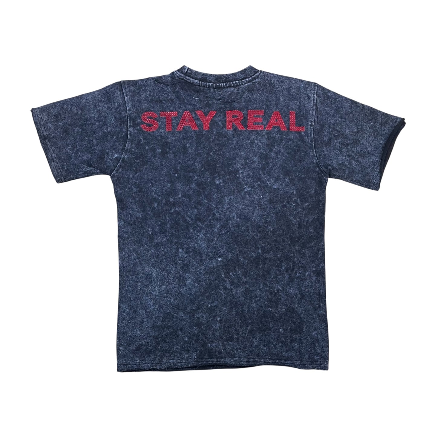 612-11101 - Boy's/Kid's Saint Stay Real Rhinestone Graphic T-Shirt
