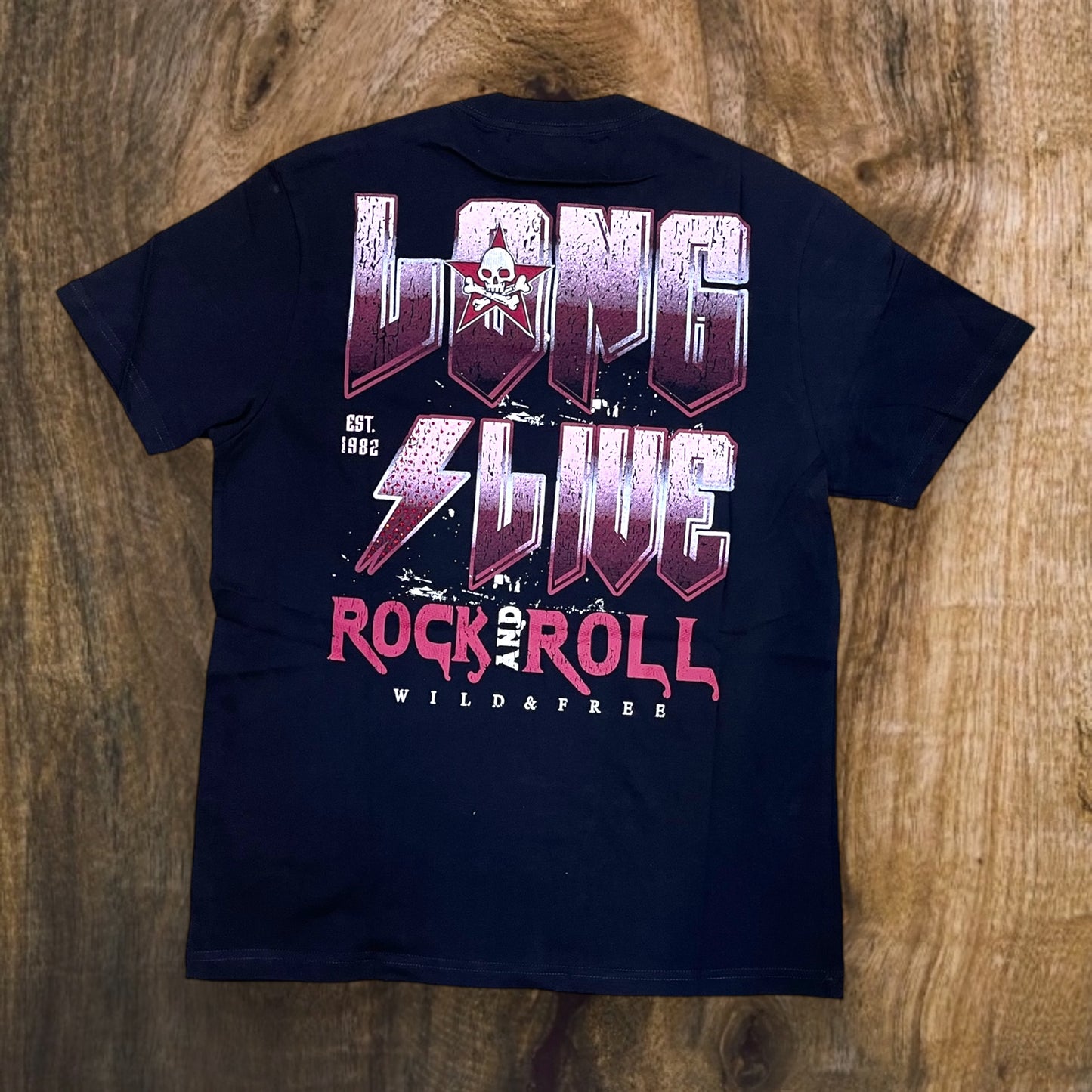 T1151 - Rock and Roll Oversized T-Shirt (Black)