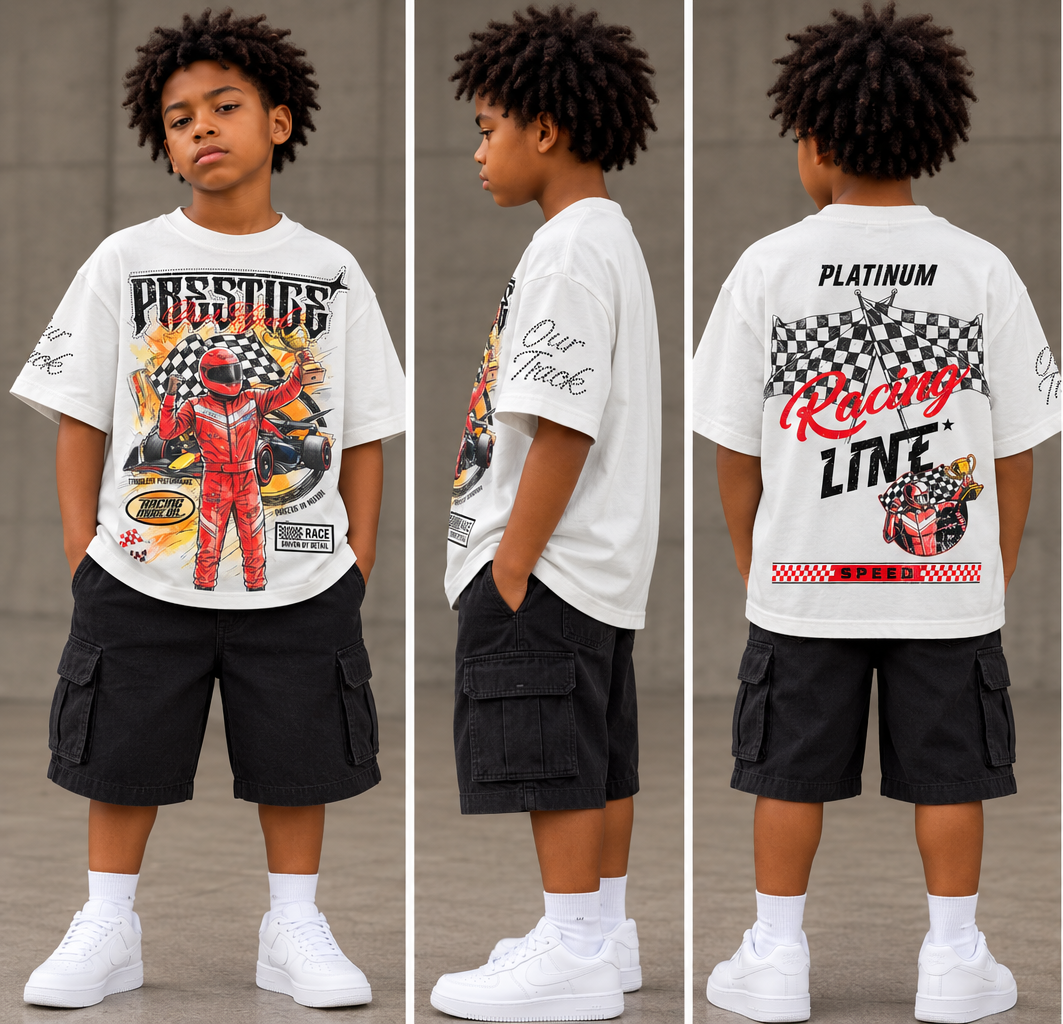 WH-KR615K - Boy's/Kid's Prestige with Rhinestones Graphic T-shirts