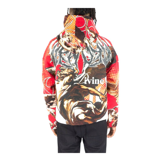 152-337 - Heaven Rhinestone Tapestry Hoodie