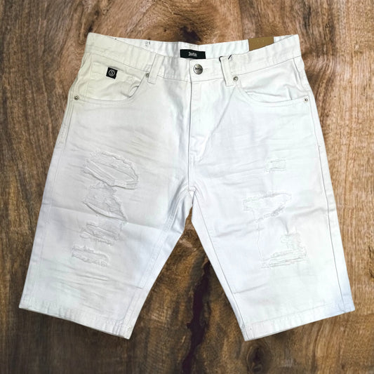 SS5700 - Premium Distressed Rip & Repair Non-Stretch Denim Shorts