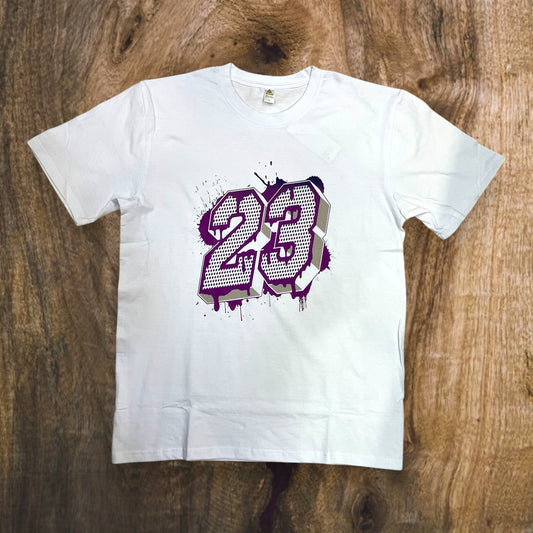JC090324 - 23 Oxidized Violet Regular-Fit Graphic T-Shirt
