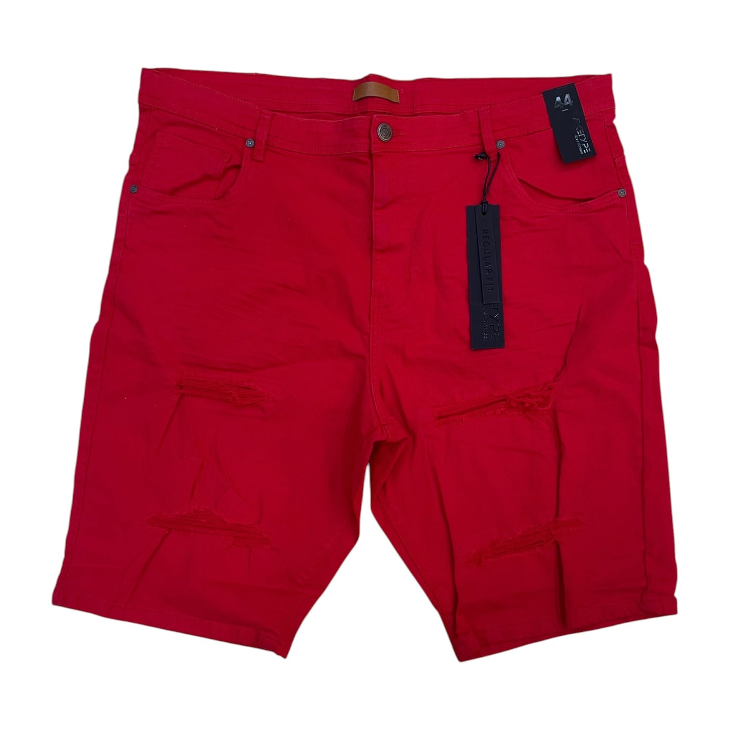 SC02X - Big Men's Core Twill Ripped Slim-Fit Stretch Shorts