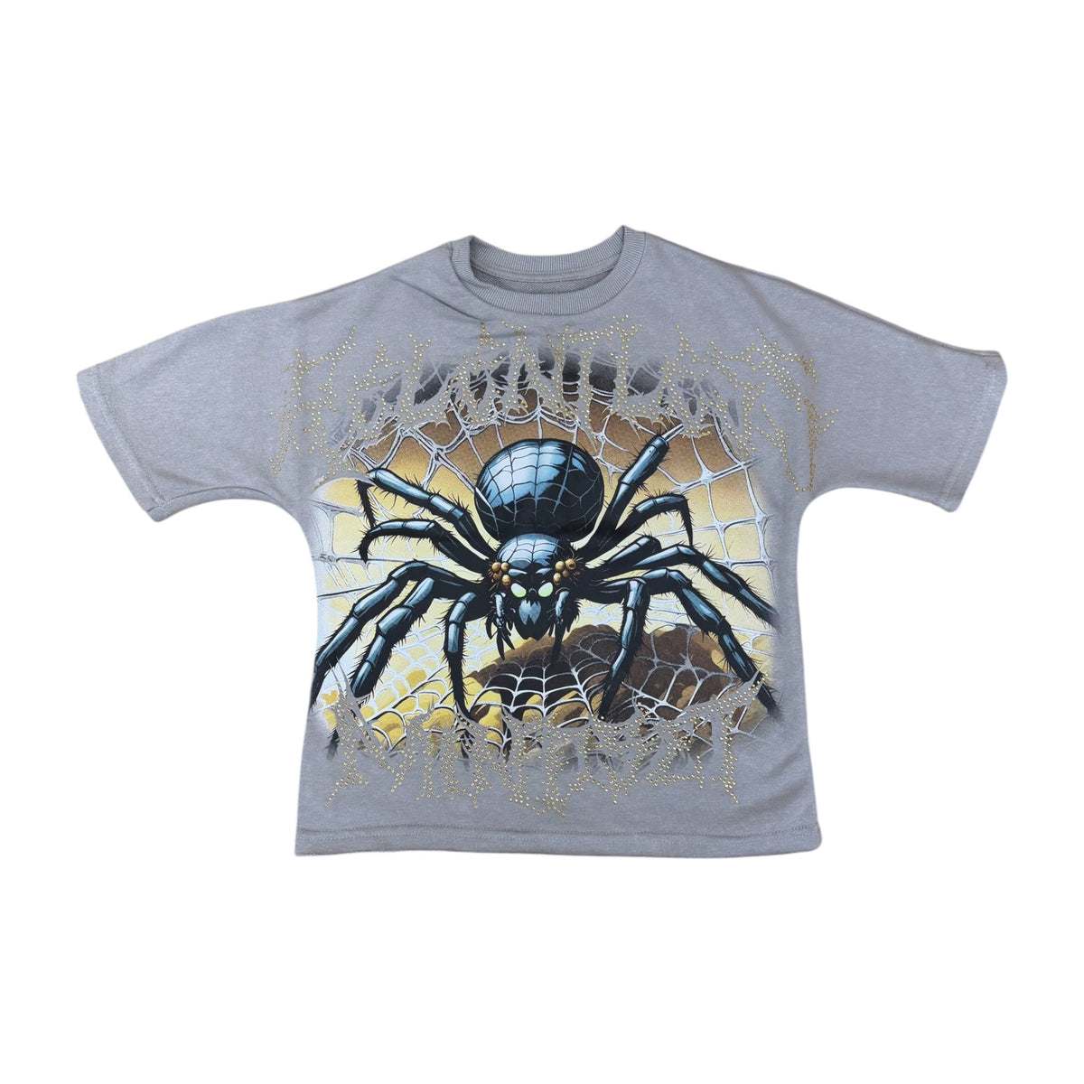 FD2645K - Boy's/Kid's Relentless Mindset with Rhinestone French Terry Cropped Top
