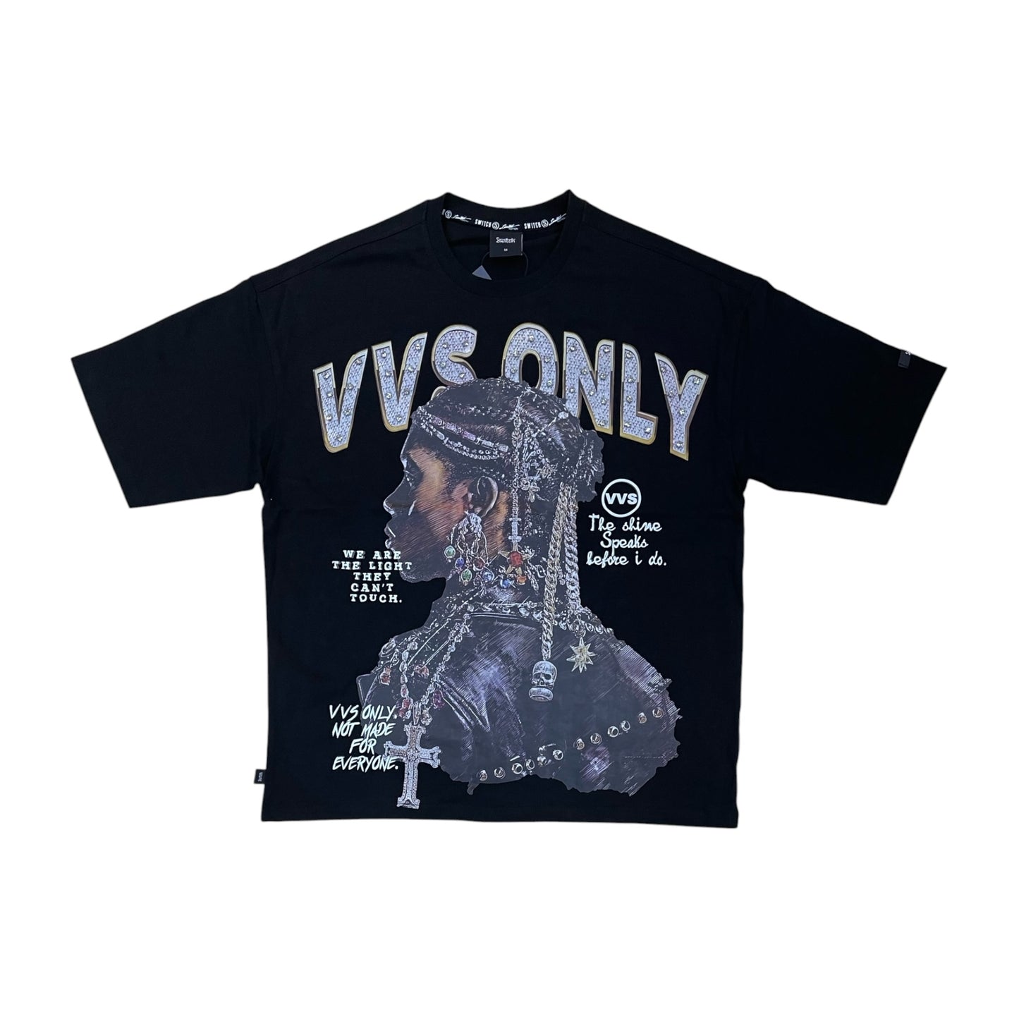 WH-SW6133 - VVS Only with Studs Boxy Graphic T-Shirt