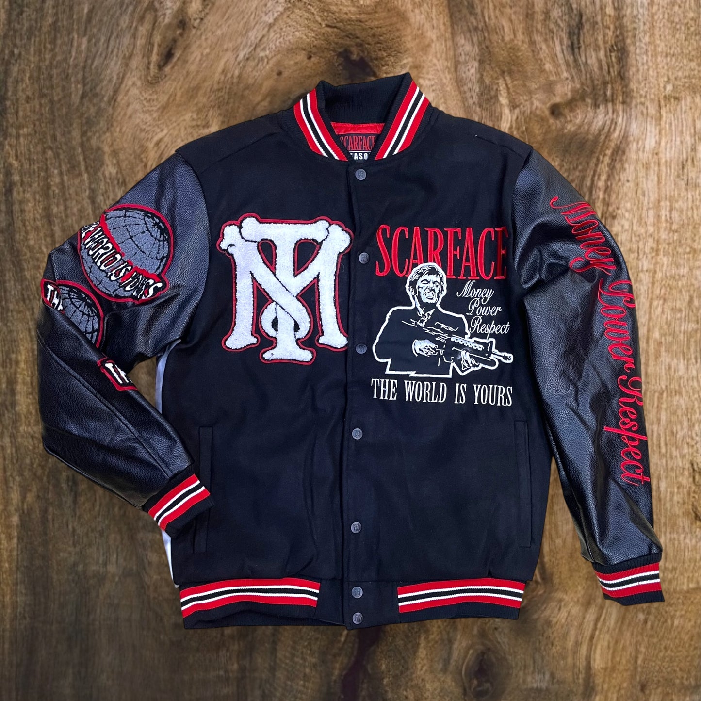 VJ-03 - Scarface "The World is Yours" Varsity Jacket