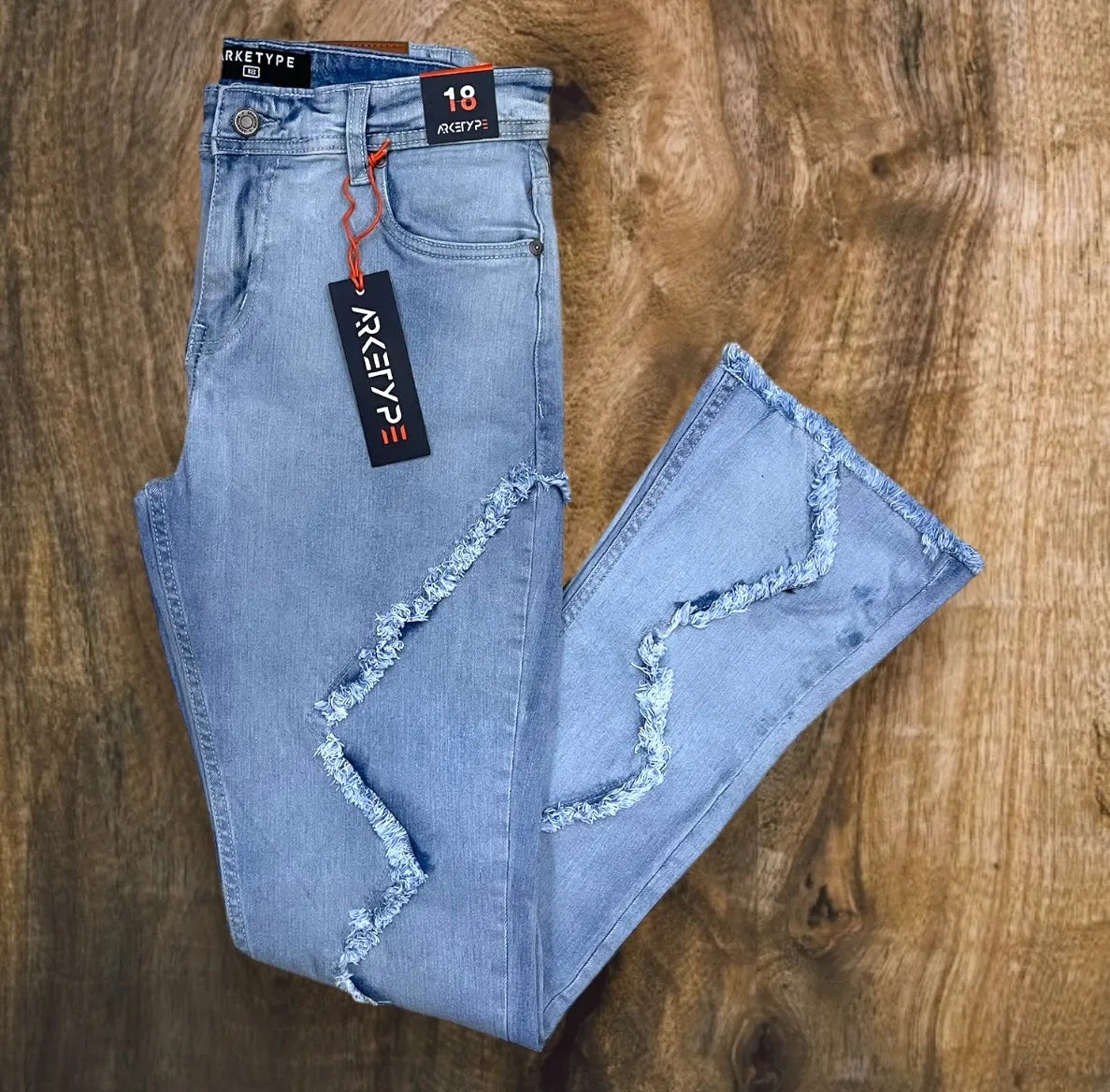 P484K - Rush Hour Stacked Jeans Boys