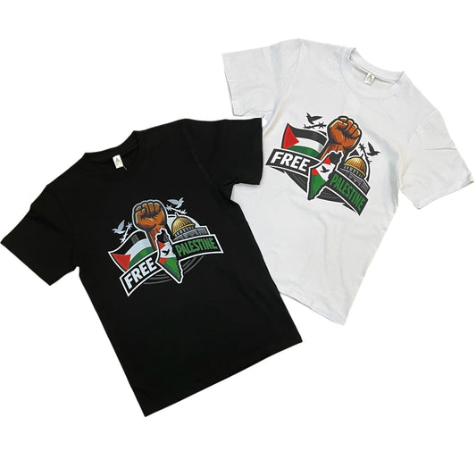 JC011426 - Free Palestine Regular-Fit Graphic T-Shirt
