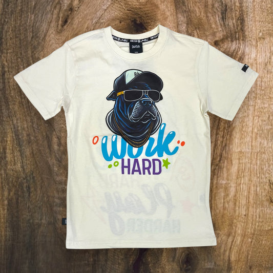 SS4038K - Boy's/Kid's Work Hard Graphic T-Shirt