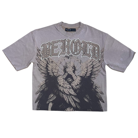 T2607 - Behold with Rhinestones Cropped Top T-Shirt