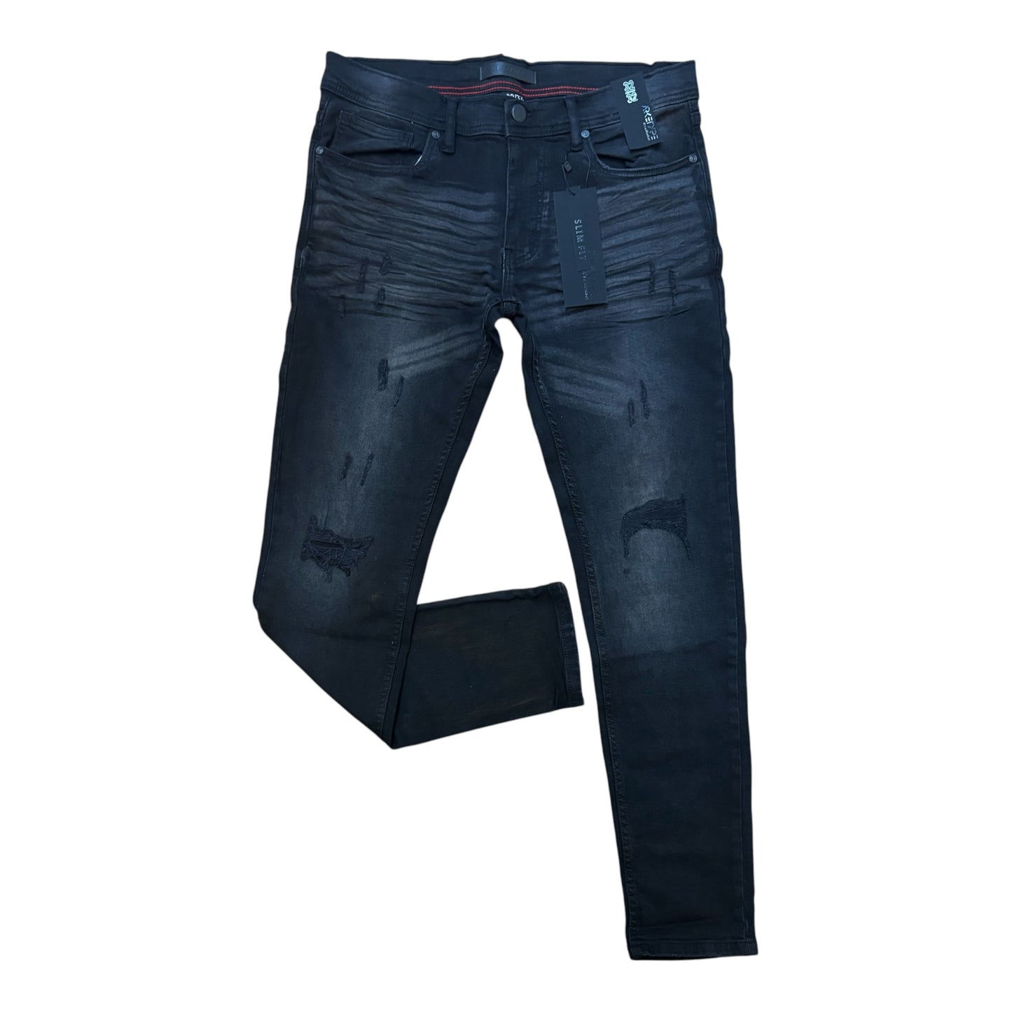 WH-P611 - Revival Ripped Slim-Fit Stretch Jeans