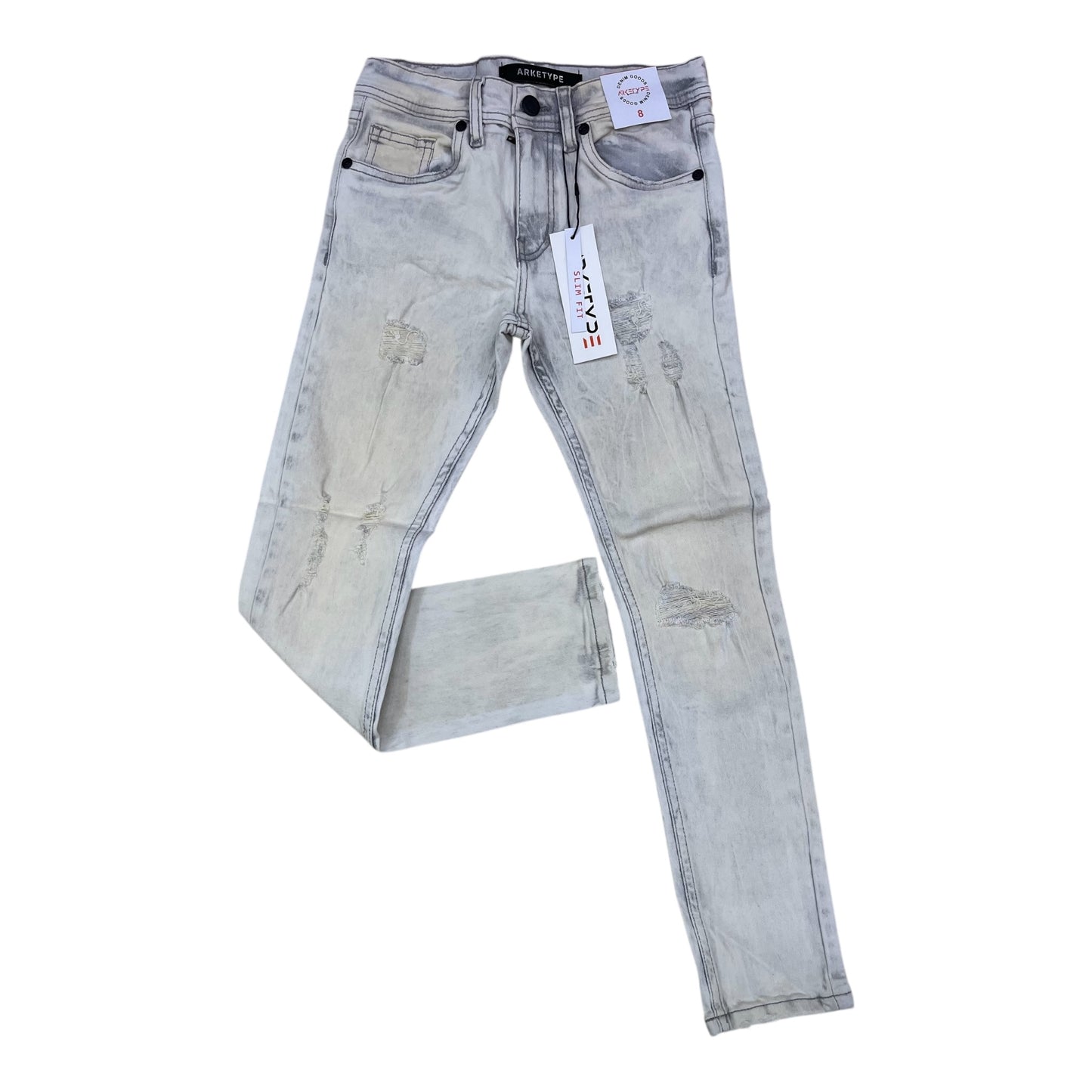 P561K - Boy's/Kids Vital Ripped Slim-Fit Stretch Jeans