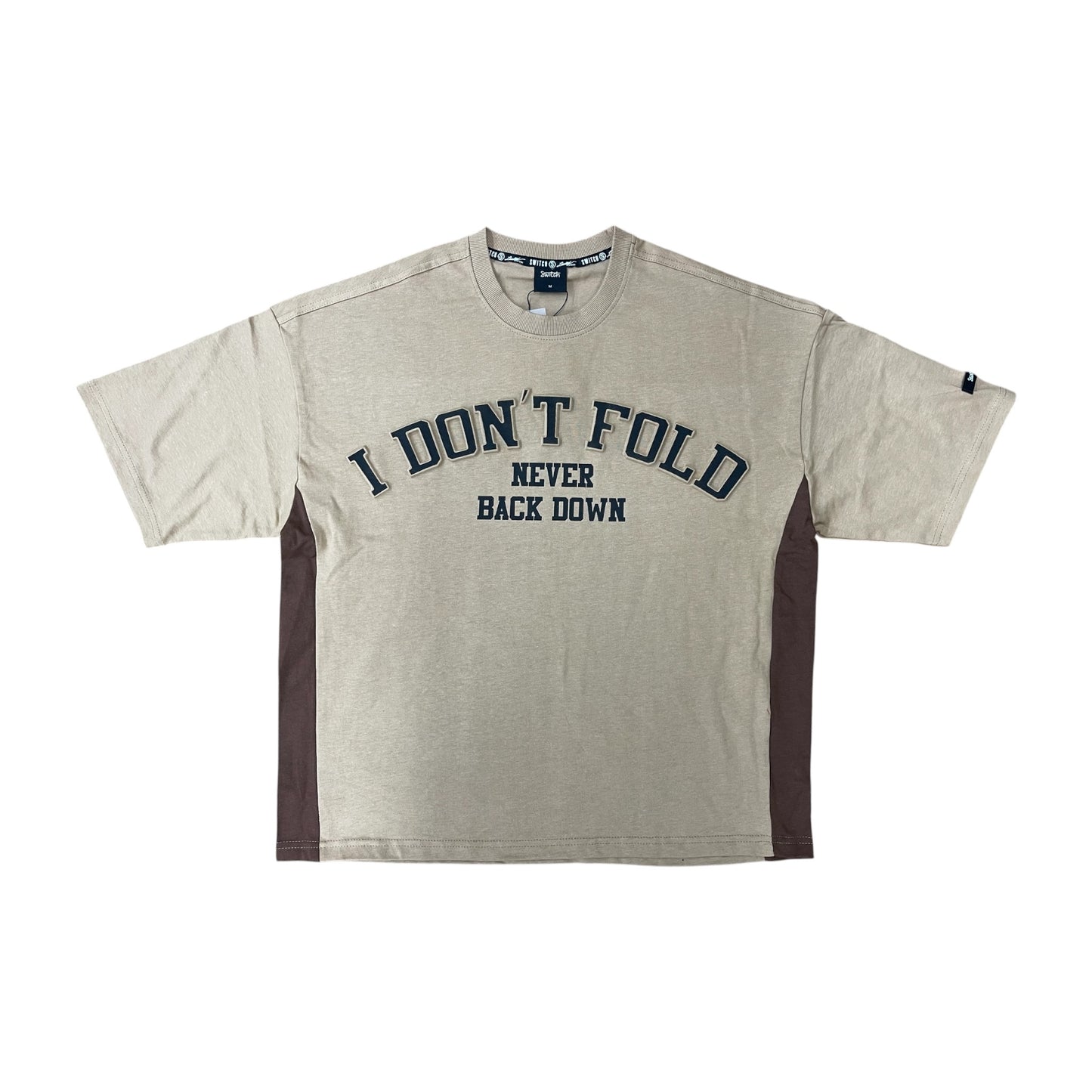 WH-SW6187 - Don't Fold Boxy Graphic T-Shirt