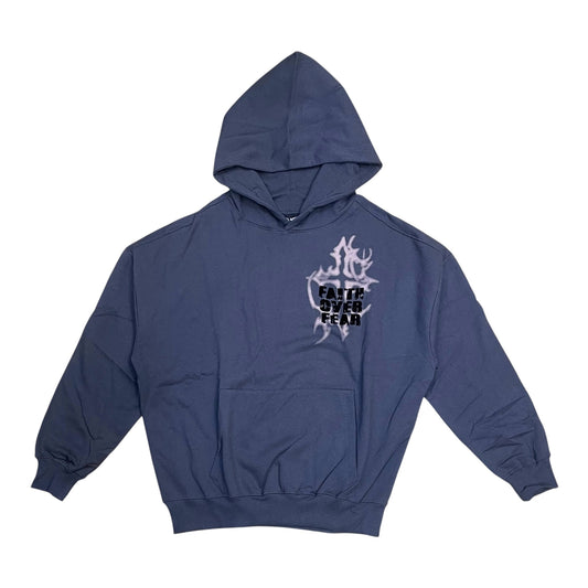 152-332 - Faith Over Fear Graphic Fleece Hoodie