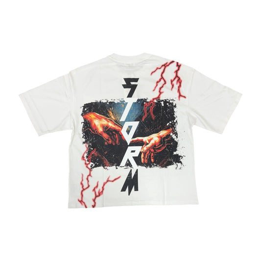 WH-ST8-018 - Vortex Heavy Garment Wash & Print Work Boxy Graphic Tee