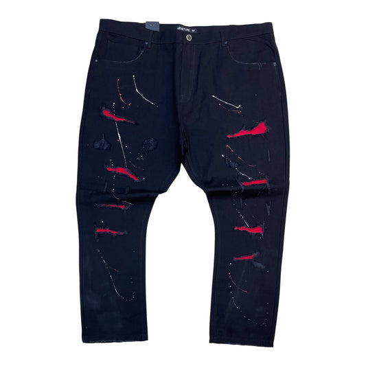 P2122X - Big Men's Paint N Color Relaxed - Fit Non-Stretch Jeans