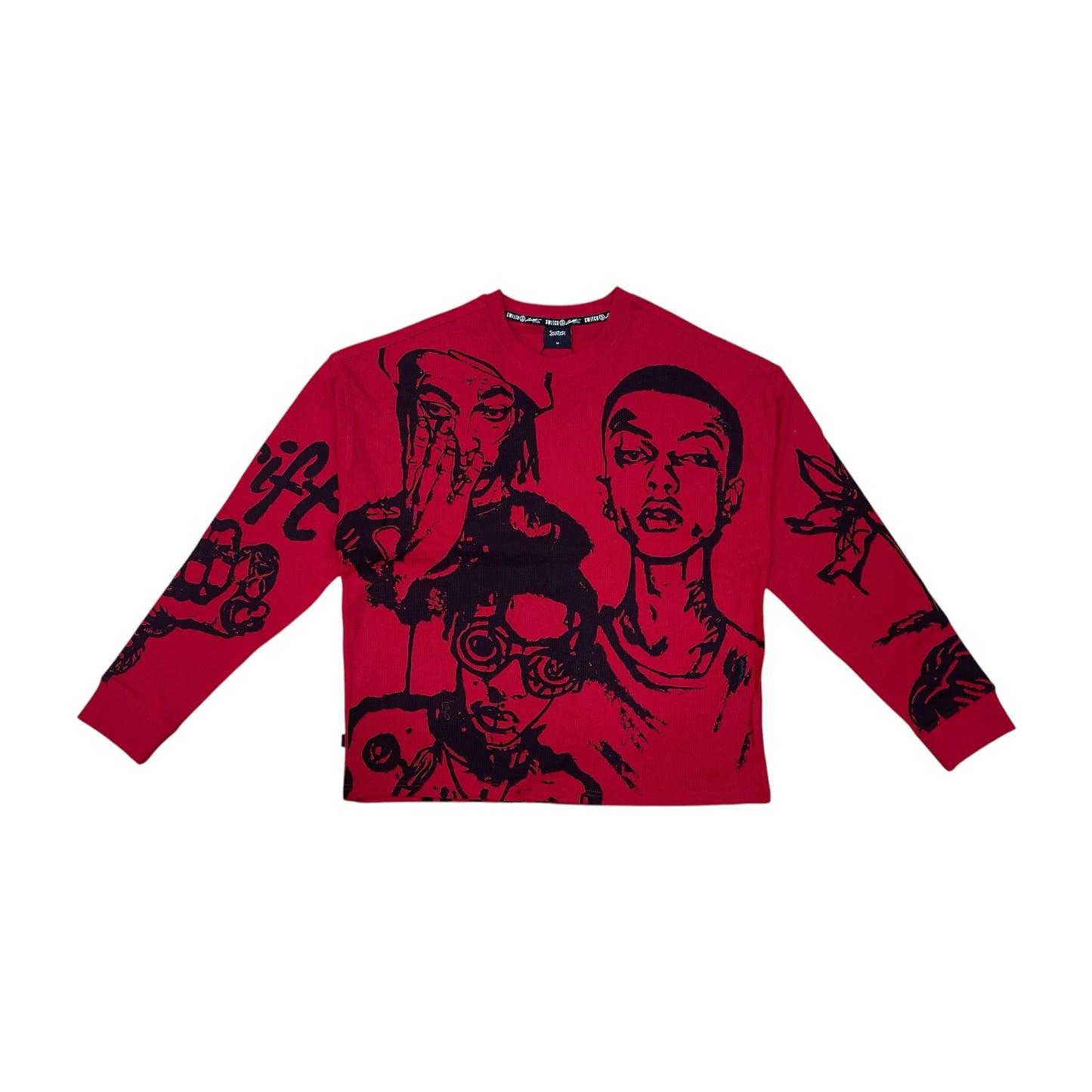 WH-SW6054 - Raw Form Drift Graphic Crew Neck Long Sleeve T-Shirt