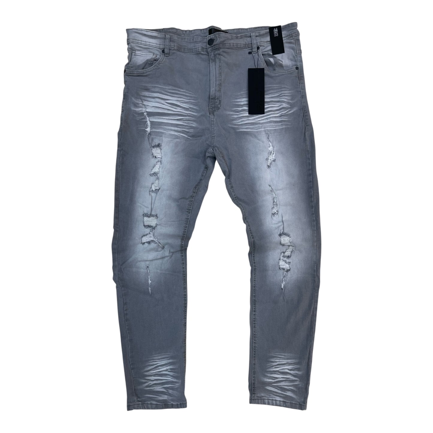 PC03X - Big Men's Core Ripped Slim-Fit Stretch Jeans
