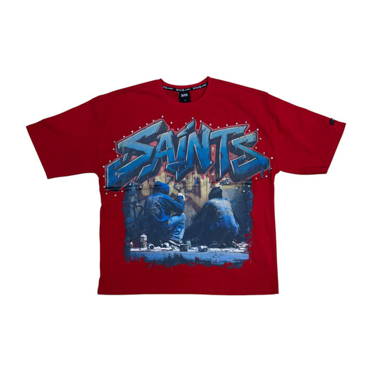 WH-SW6105 - Saint Vandal with Studs Boxy Graphic T-Shirt