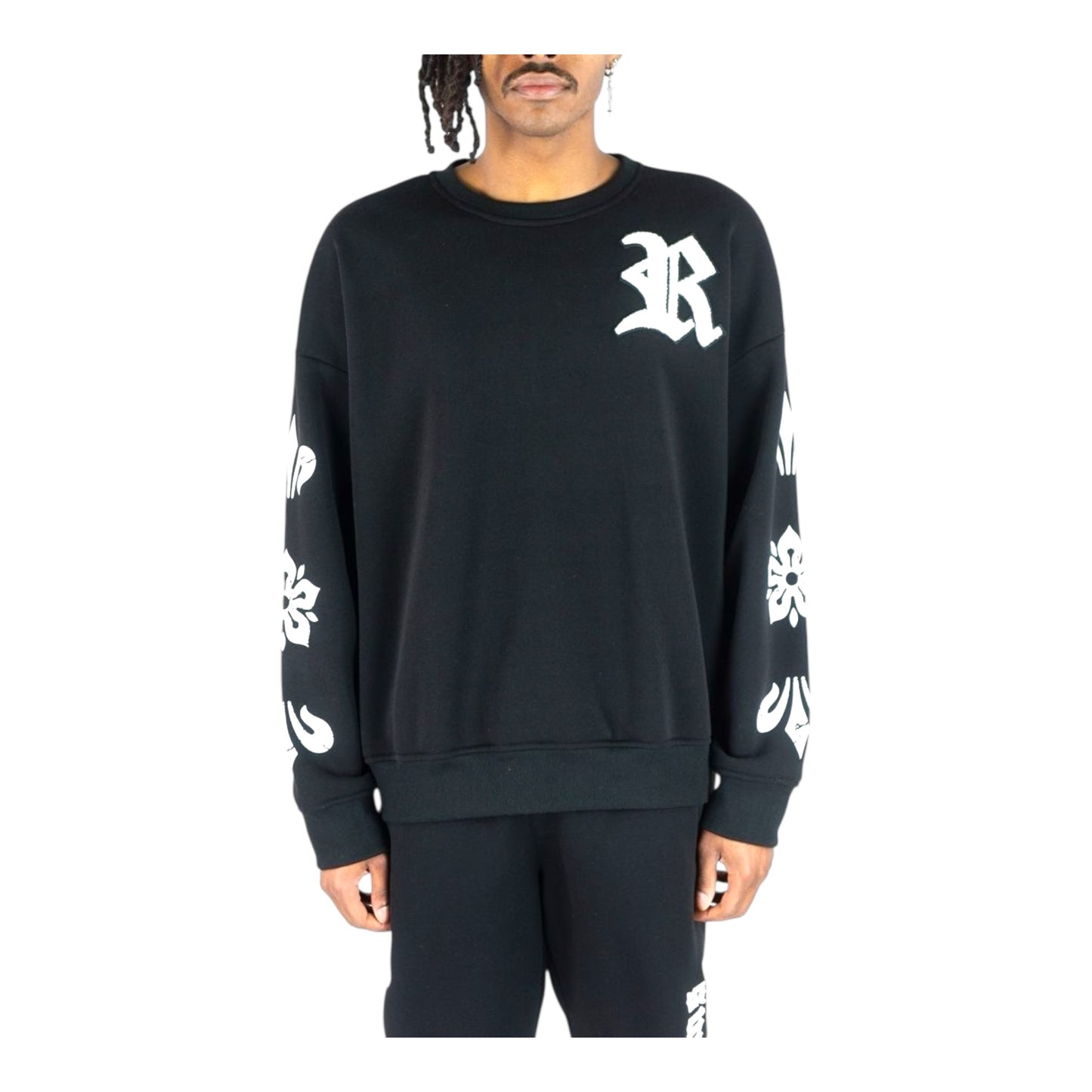 152-320 - Rebel Palms Fleece Graphic Crewneck
