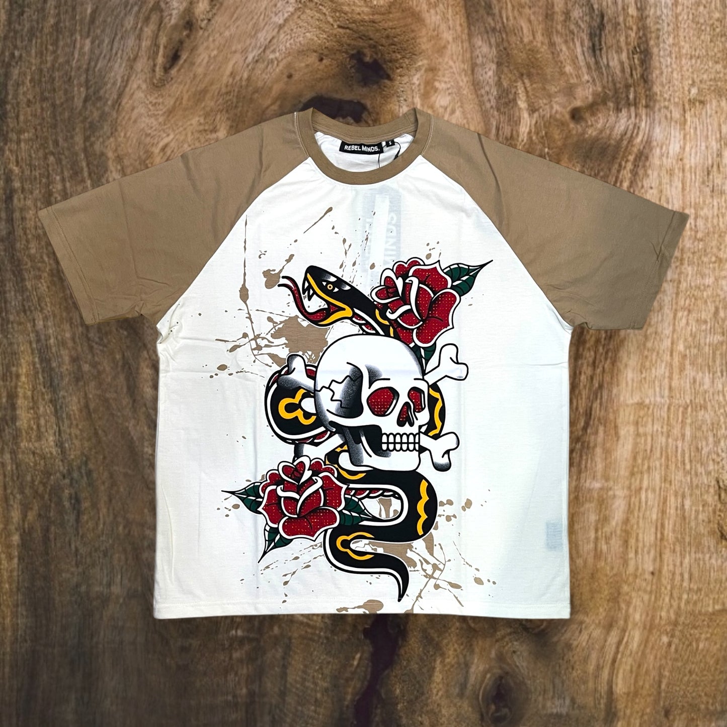 151-145 - Serpent Skull Oversized Graphic T-Shirt