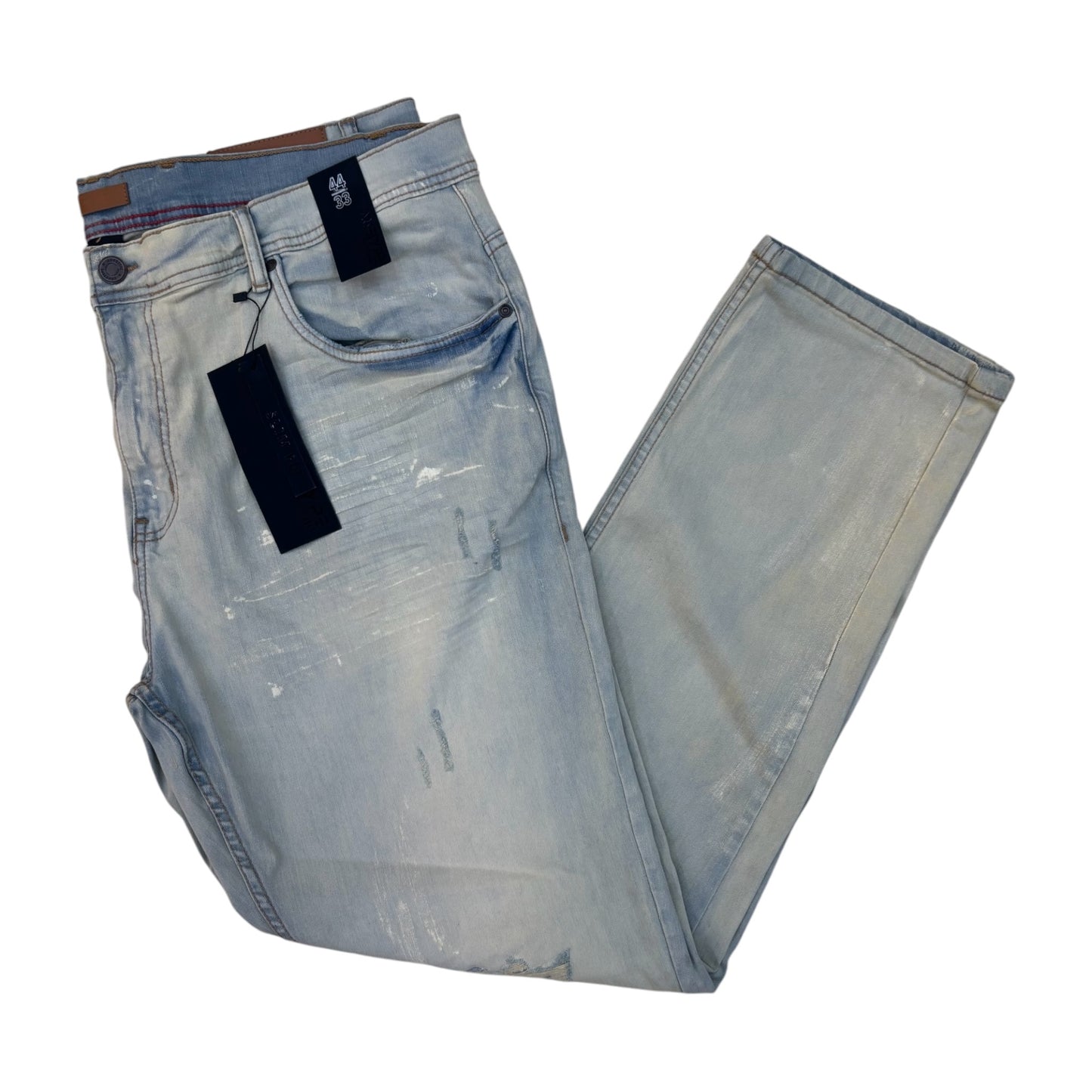 WH-P611X - Big Men's Revival Ripped Slim-Fit Stretch Jeans