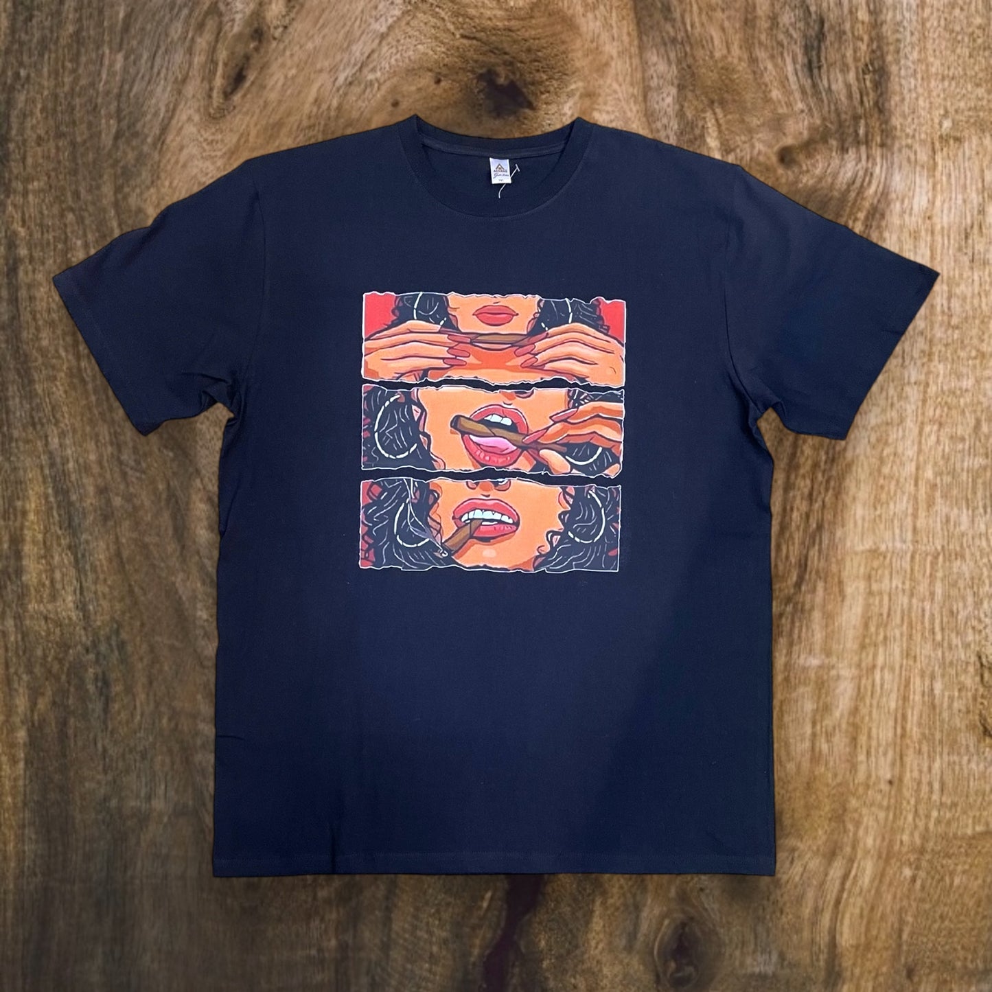 JC030525 - Rolling A Cigarette Regular-Fit Graphic T-Shirt