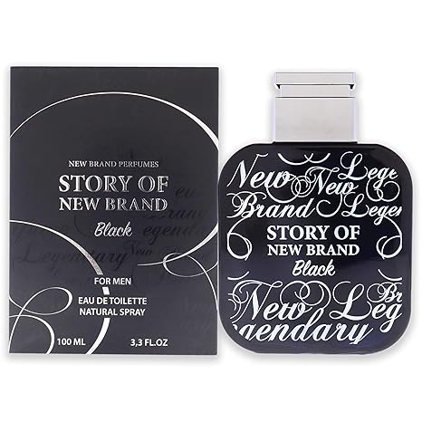 New Brand Perfumes Story of New Brand Black EDT Spray Men 3.4 oz