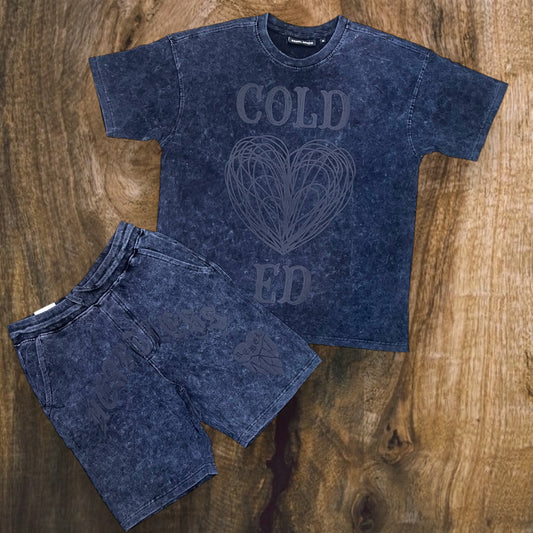 151-170 - Heartless Oversized T-Shirt, Shorts SET