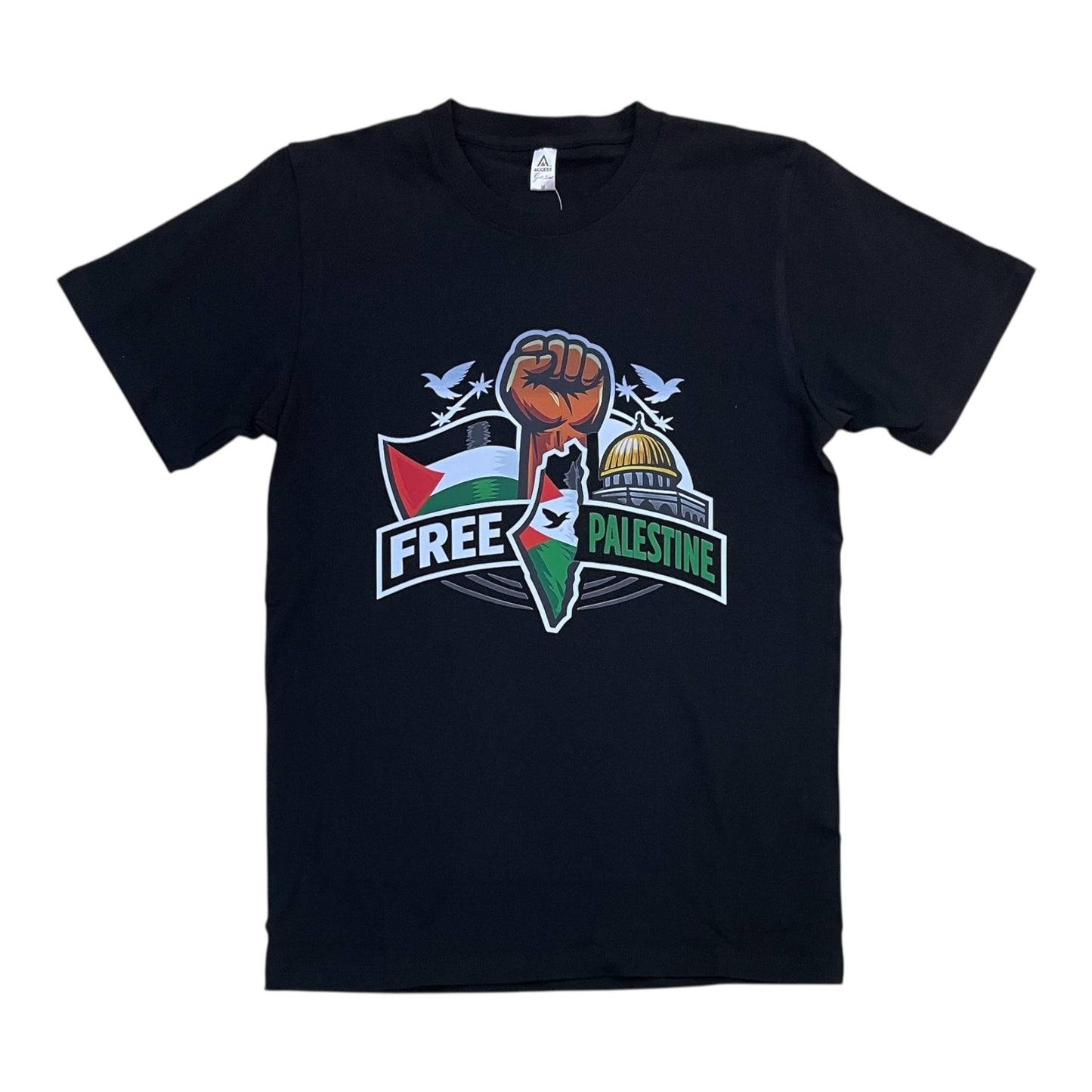 JC011426 - Free Palestine Regular-Fit Graphic T-Shirt