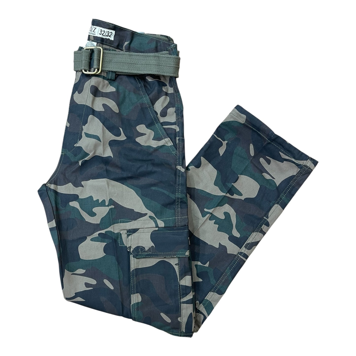 KP610X - Big Men's Basic Twill Cargo Pocket Straight-Fit Pants