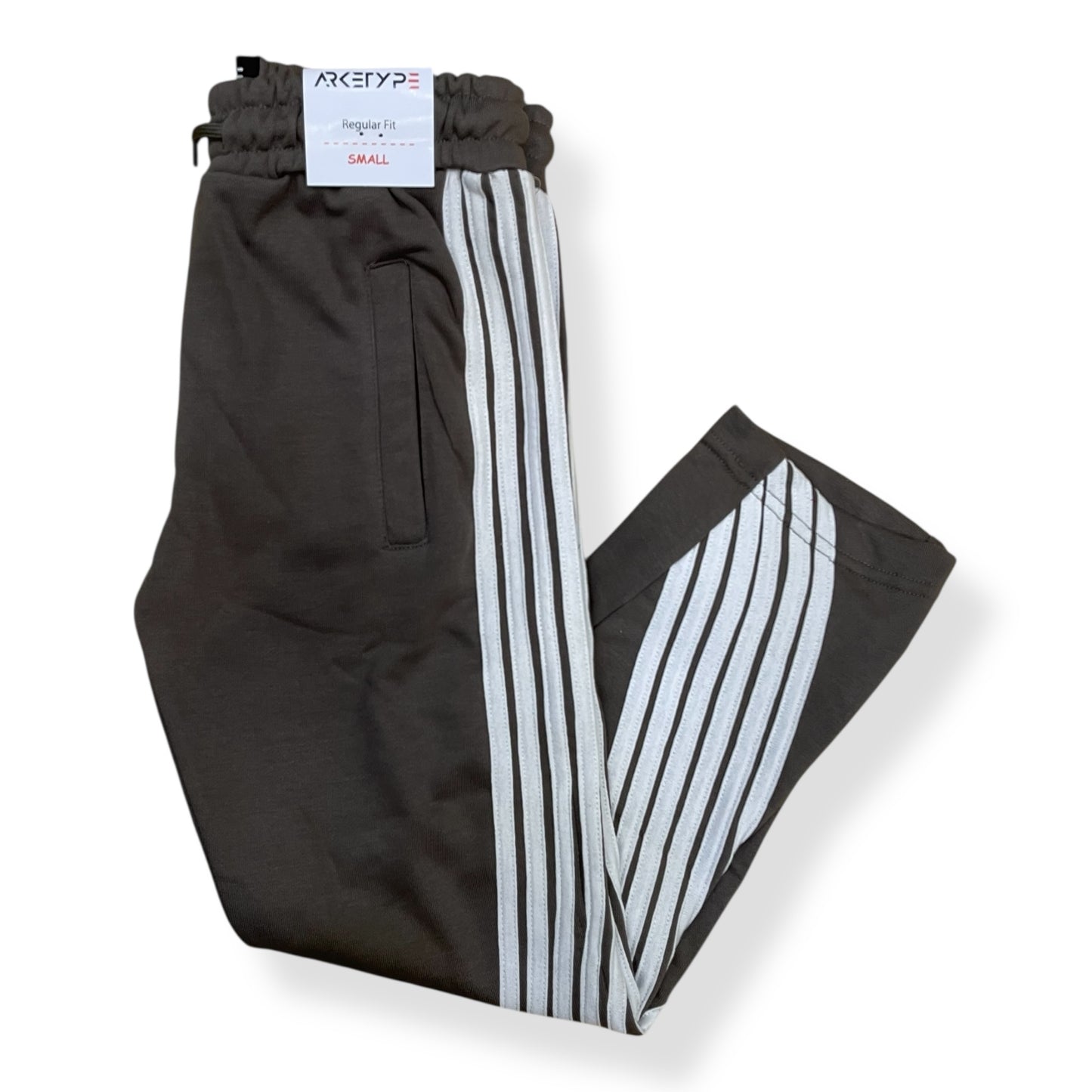 P558K - Boy's/Kids Racer Stripes French Terry Straight-Fit Pants