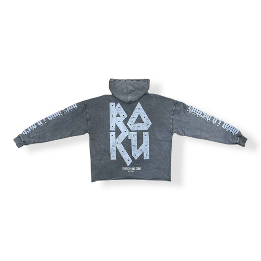 RK5481747 - RIOT SPIRIT ENZYMEWASH Cropped Fleece Hoodie