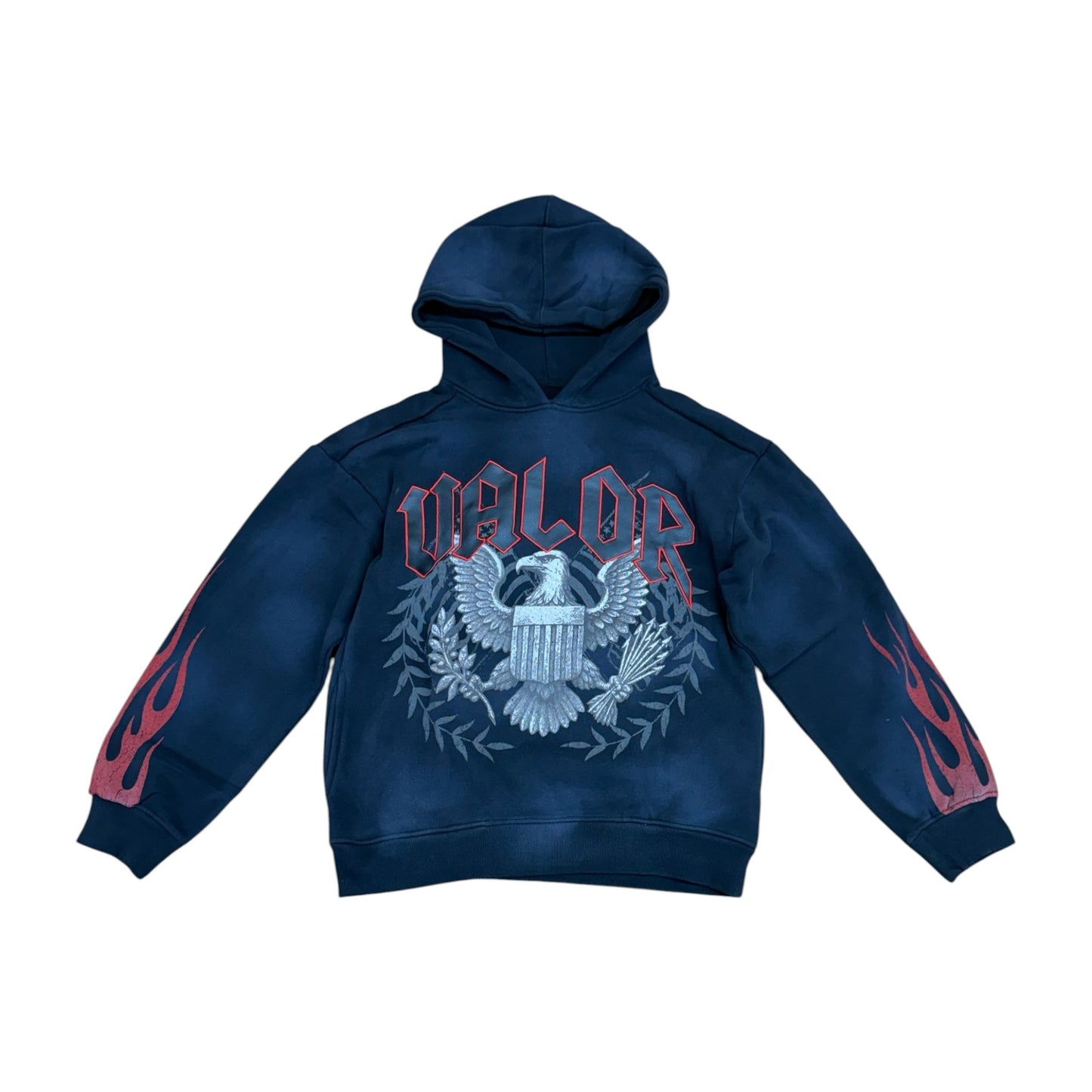 WH-F2675 - Valor Washed Graphic Pullover Fleece Hoodie