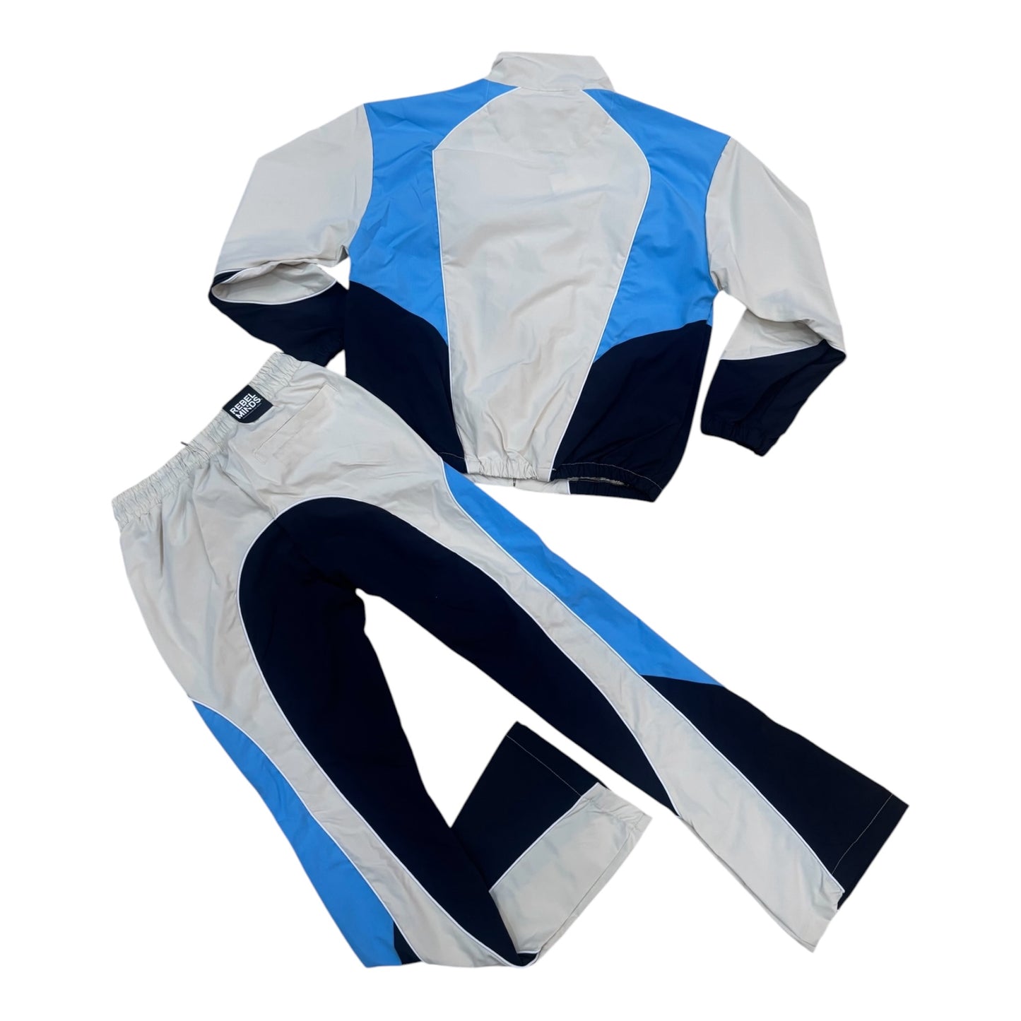 WH-1100-503 - Ripstop Nylon Color block Jacket & Stacked Pant Set
