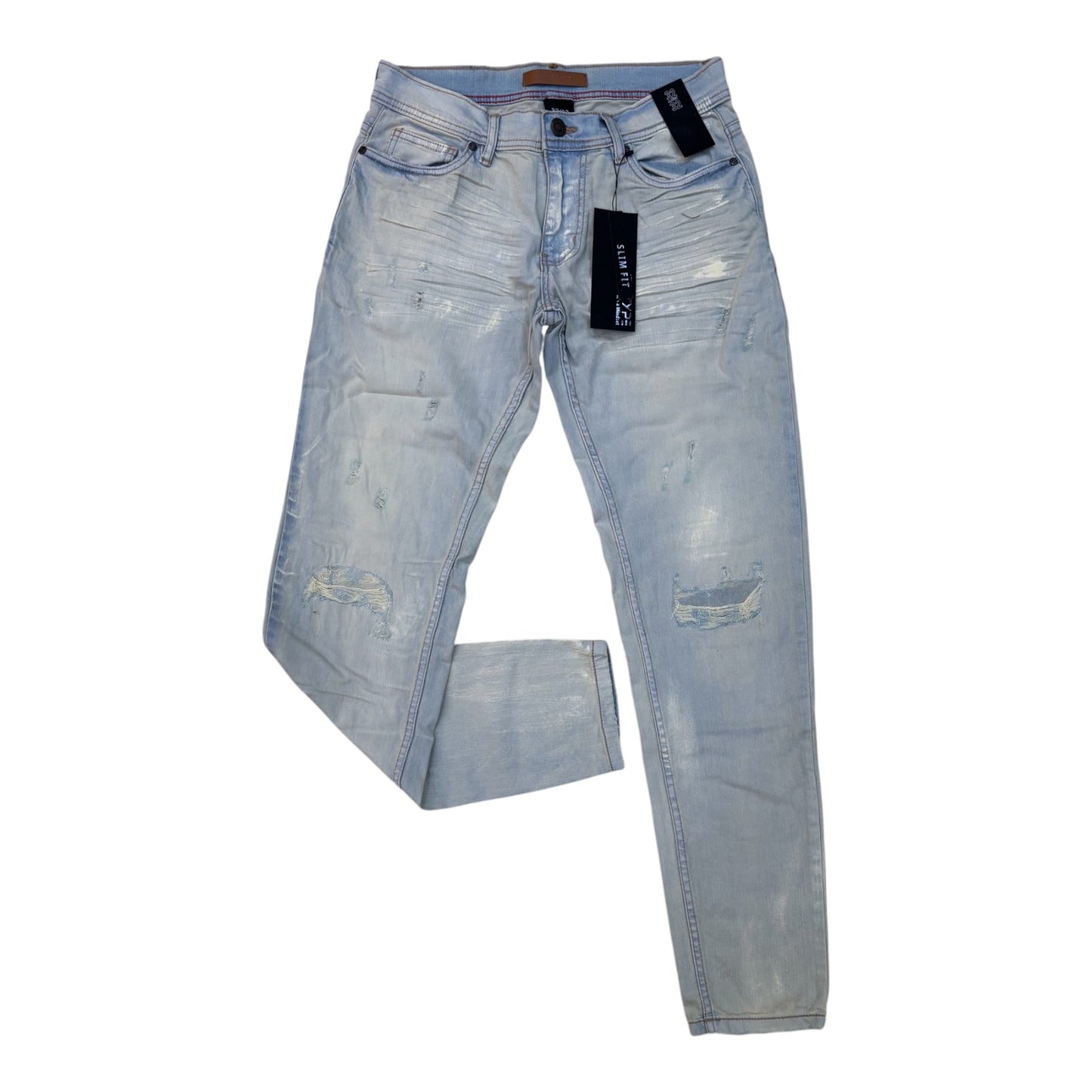 WH-P611 - Revival Ripped Slim-Fit Stretch Jeans