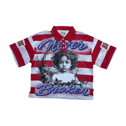 WH-CP1682 - Never Broken Polo Boxy Shirt