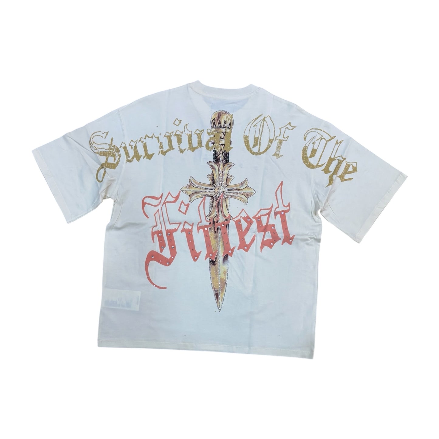 WH-RK1482095 - Visionary with Rhinestones n Studs Boxy Graphic T-Shirt