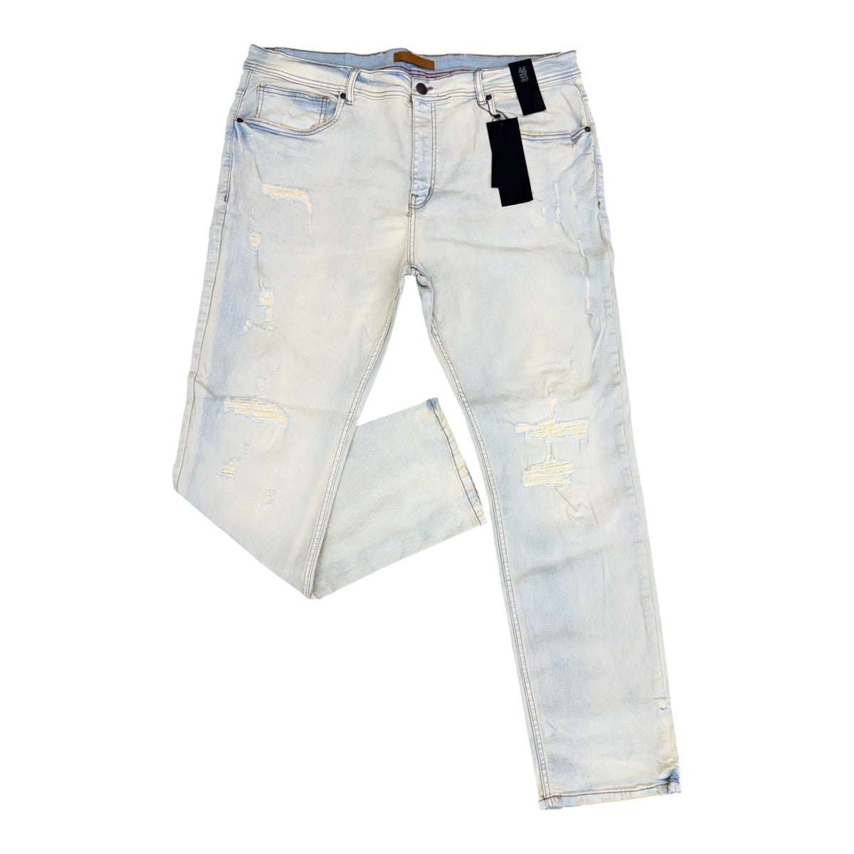 P556X - Big Men's True Rip & Repair Slim-Fit Stretch Jeans