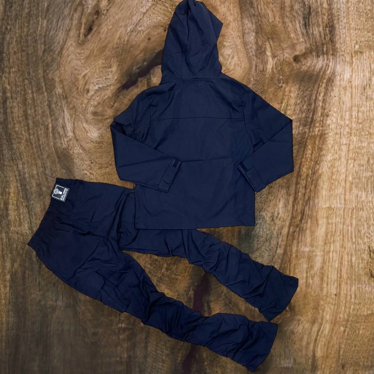 800-B422 - Boy's Solid Anorak Cargo Stacked SET