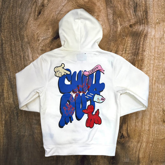 F466 - Lucky Fire "Chill Out" Hoodie (Oatmeal)