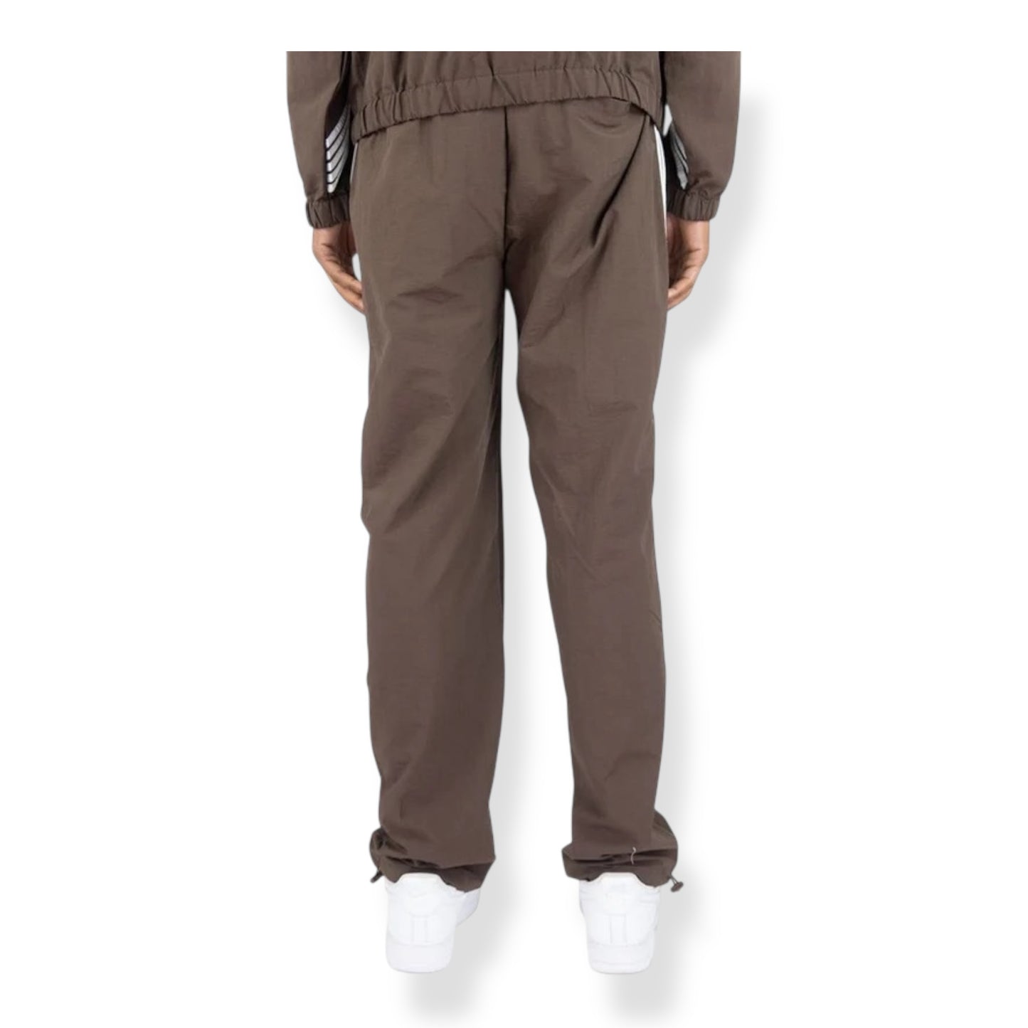 100-490- Bent Stripes Nylon Straight-Fit Pants