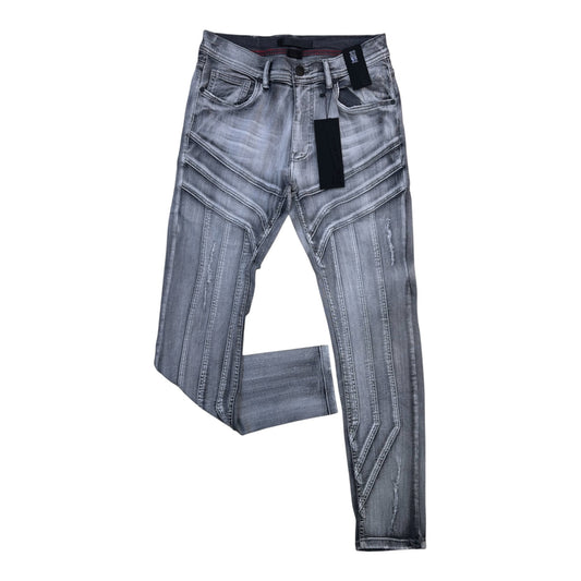WH-P616 - Parallel Panel Style Slim-Fit Stretch Jeans