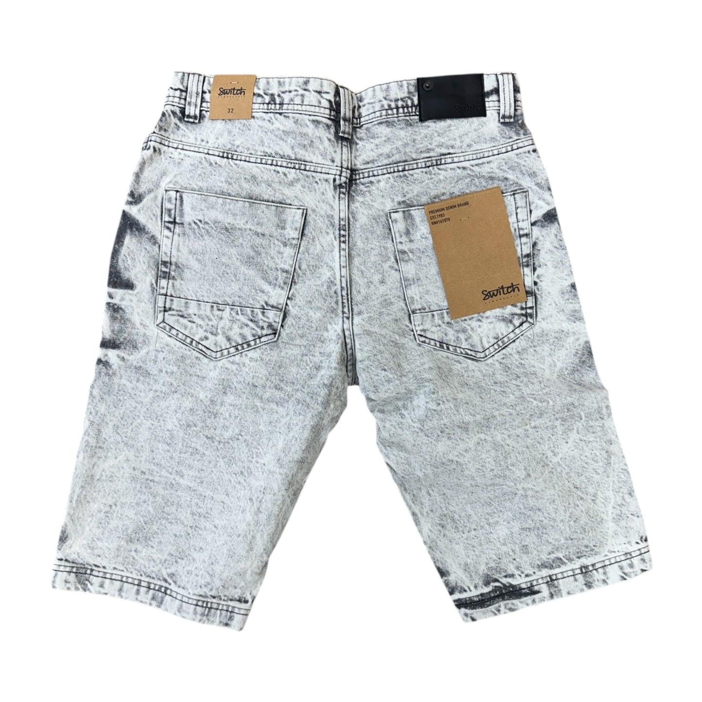 WH-SS5700 - Premium Distressed Rip & Repair Non-Stretch Denim Shorts